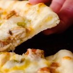homemade stuffed crust pizza is a family favorite and easy to make