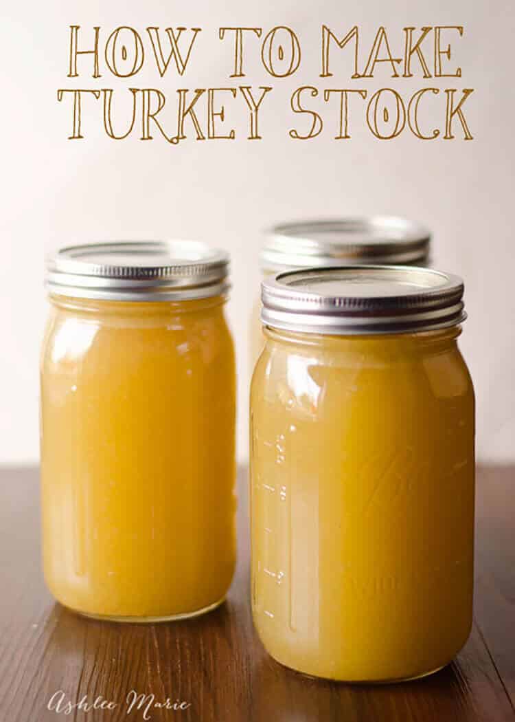 how to make your own homemade turkey stock, it's easy and worth it