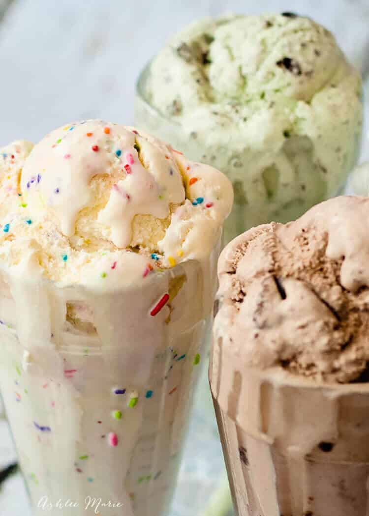 quick and easy ice cream, no eggs, you can turn into any flavor