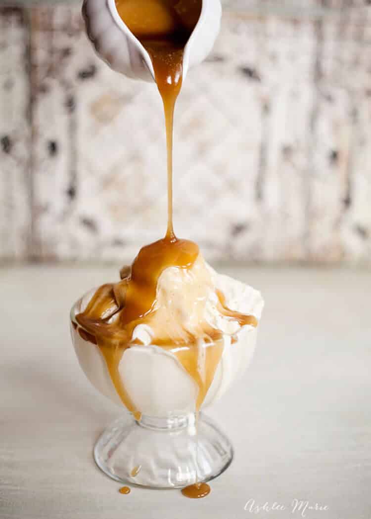 this caramel sauce is thick, buttery and delicious