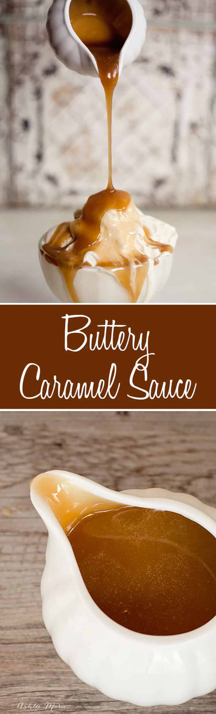 this homemade caramel sauce is buttery perfection, I eat it straight from the container, on ice cream cheesecake and more