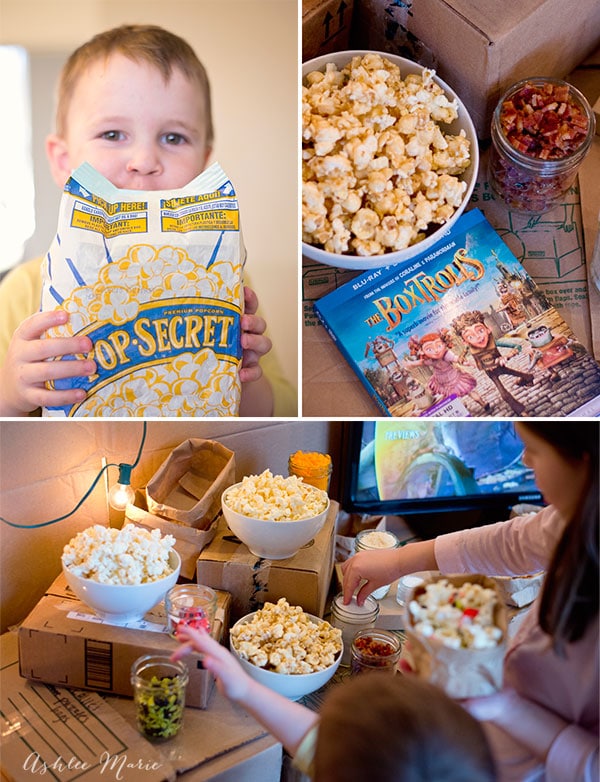 Family movie night and treats with popsecret and The Boxtrolls