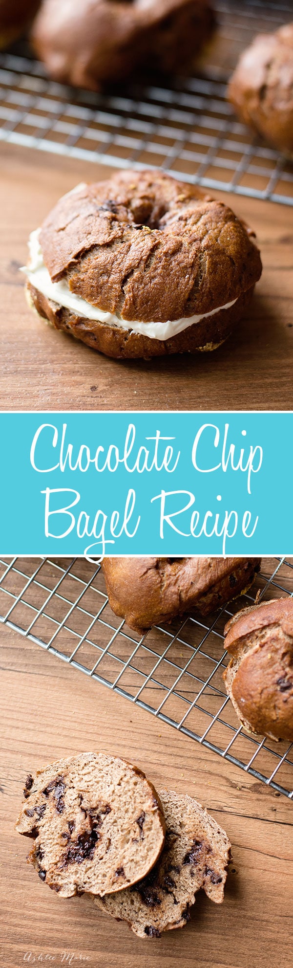 I love bagels, in every flavor, but my favorite is always the sweet bagels, this chocolate chip bagel recipe is a huge favorite at our house