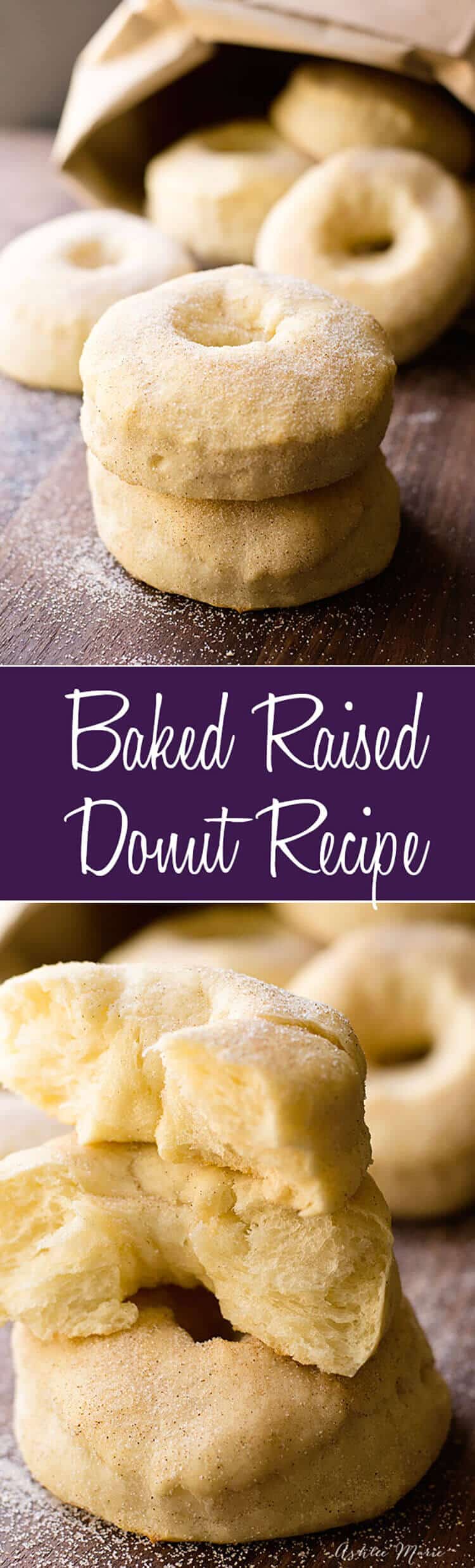 These raised baked donuts are light, fluffy and oh so delicious