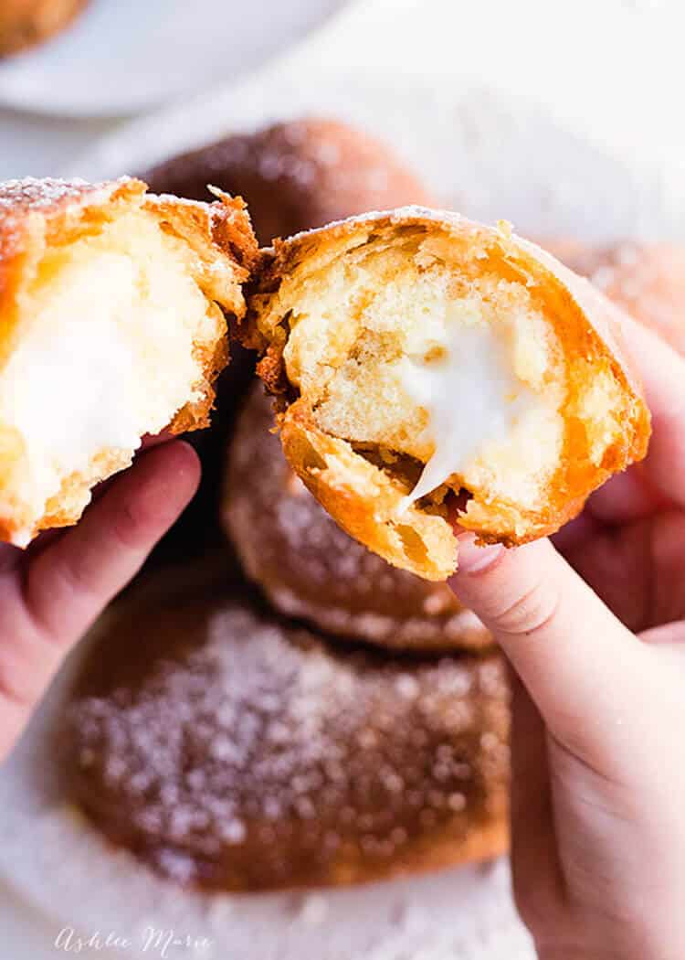 dip a twinkie into a sweet batter and fry for a warm delicious treat