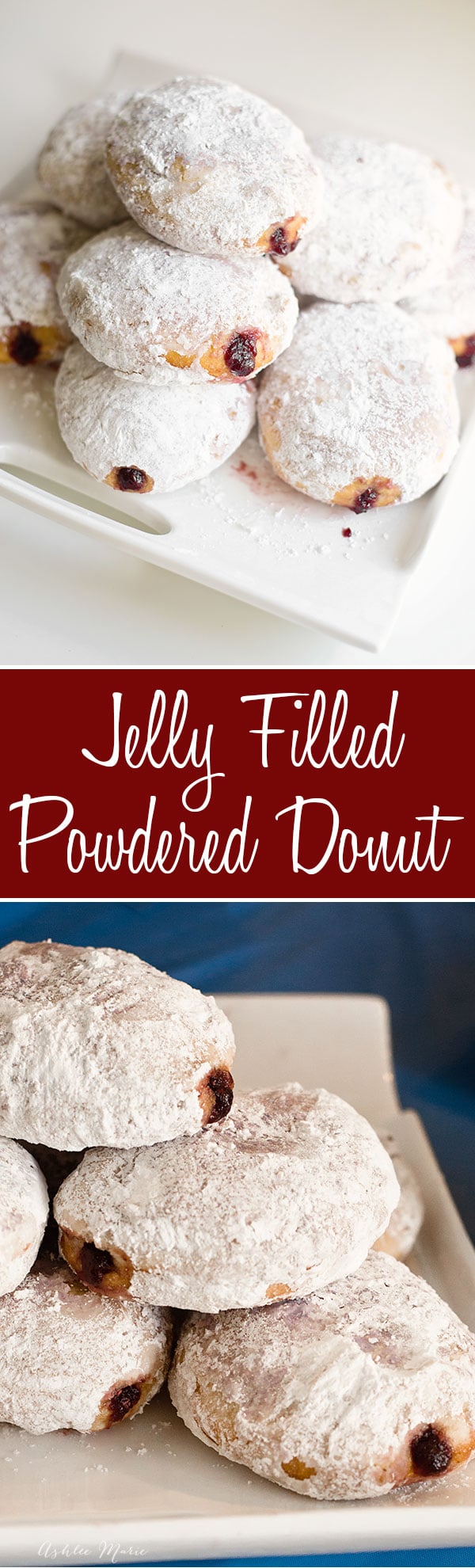 Easy to make and delicious, these homemade jelly filled powedered donuts are always a huge hit