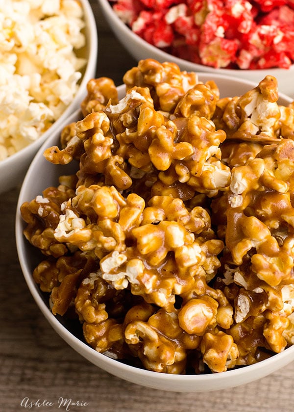 ooey and gooey this caramel popcorn is perfect to represent Mr. Fantastic