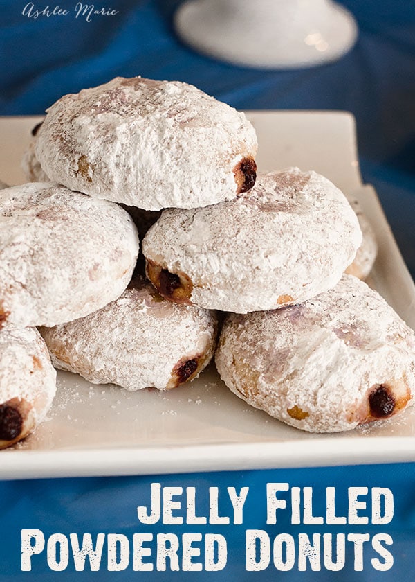 these doughnuts are easy to make and delicious.  It doesn't get much better than homemade jelly filled powedered donuts are always a huge hit