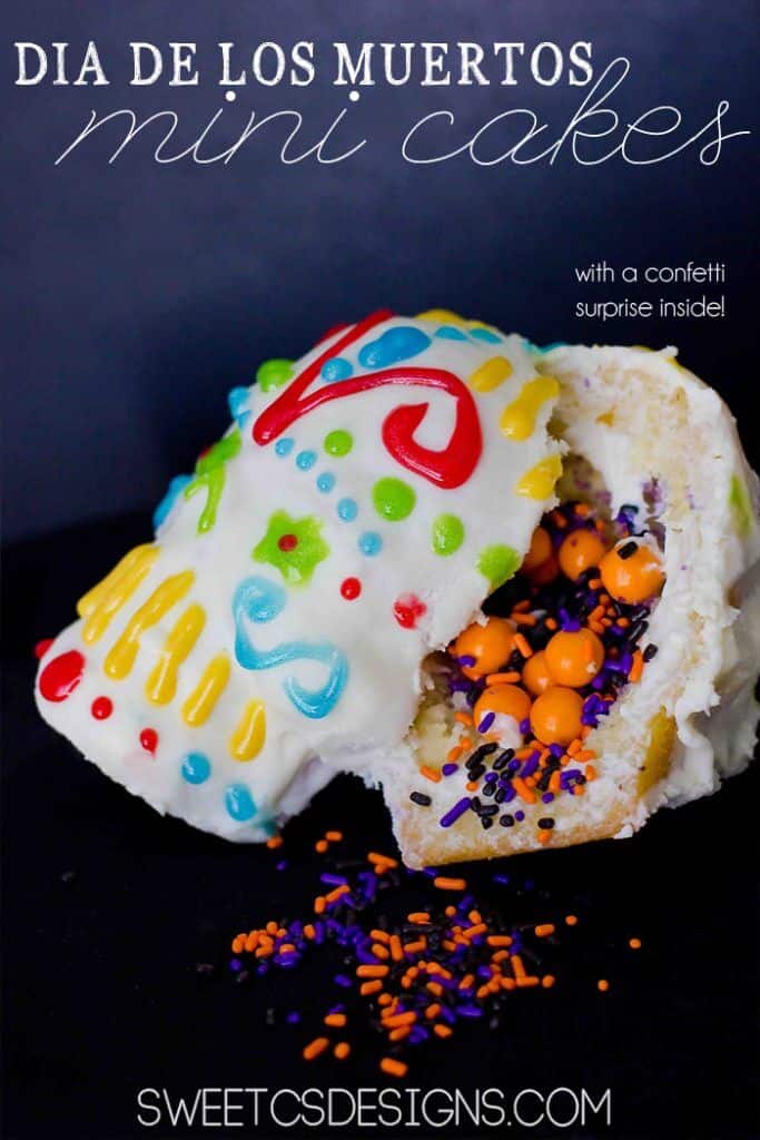 Skull Confetti Cakes