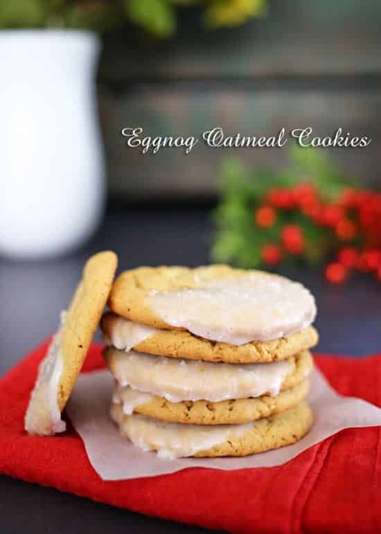 Eggnog Oatmeal Cookies