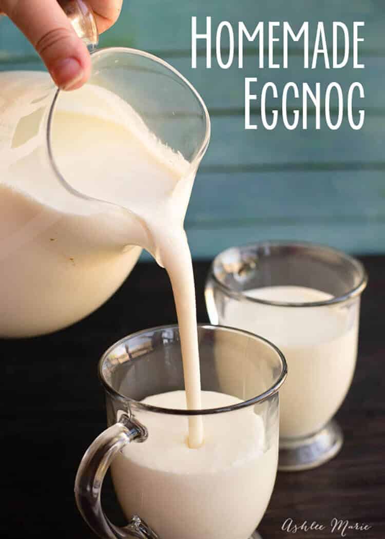 it is so easy to make your eggnog from scratch, it tastes great, has a beautiful texture and color and you can tweak it so it is just right for how you like it