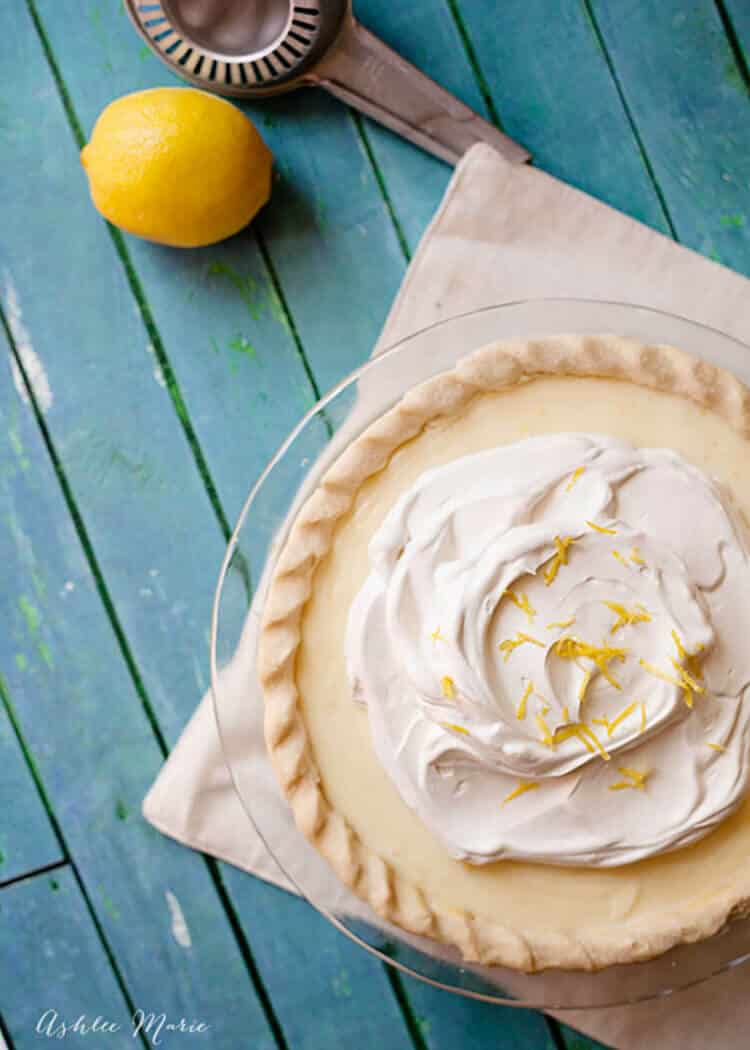 the most delicious pie ever, this sour cream lemon pie is creamy and tart with an amazing texture and flavor