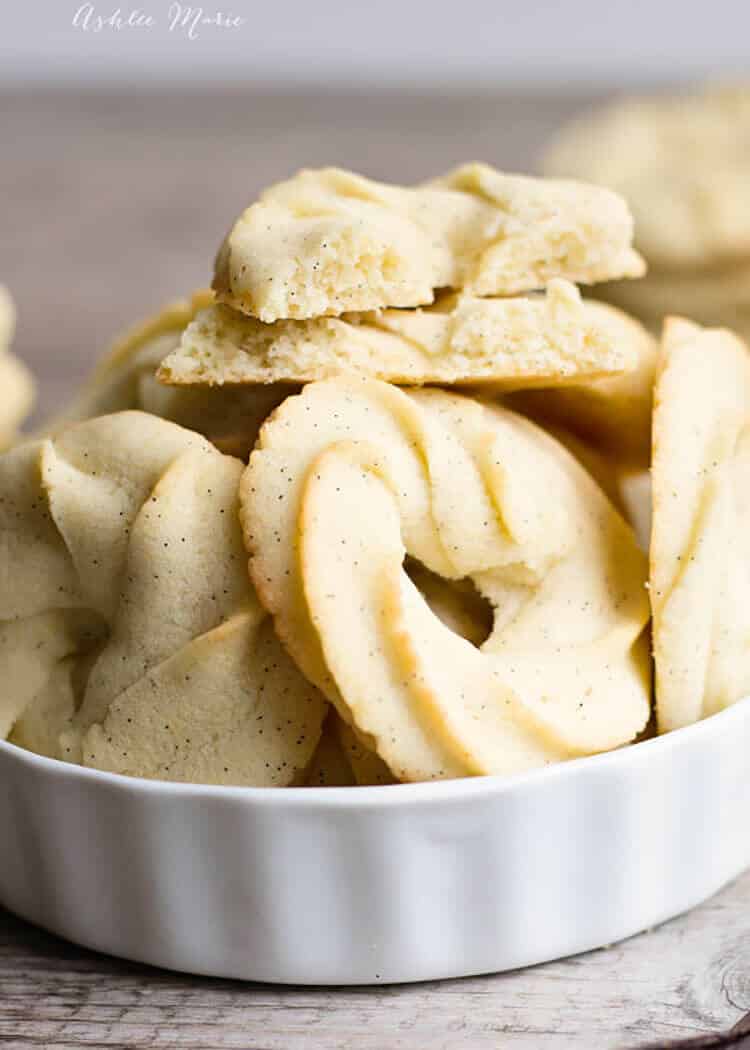 traditional danish butter cookies are a classic holiday cookie, made with vanilla beans this recipe is over the top delicious and will be a huge hit year round