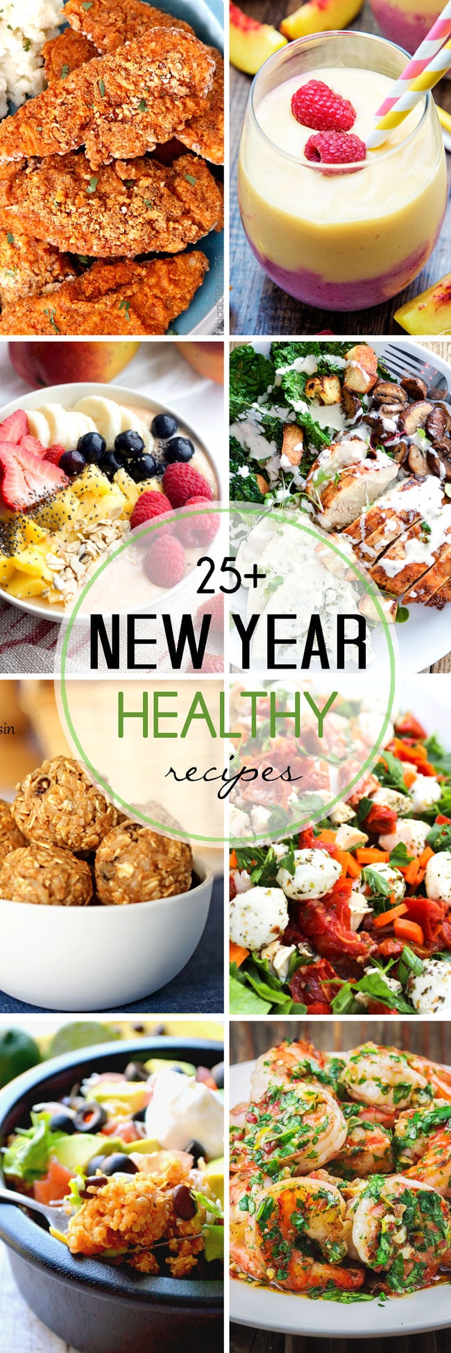 a collection of healthy recipes to kick of the new year