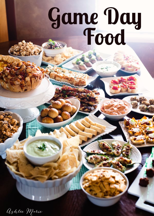 the perfect collection of game day recipes - dips, breads, finger foods and more. Something for everyone
