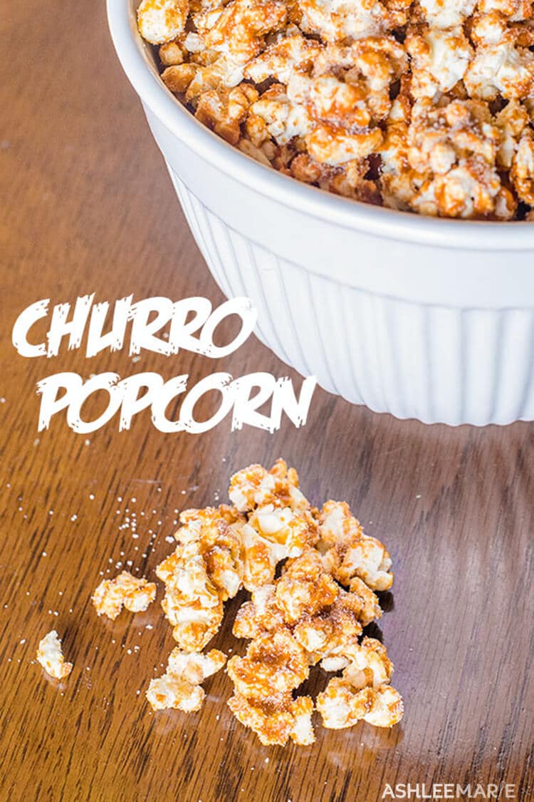 Churro Popcorn Recipe - 29 rockstar popcorn recipes | Ashlee Marie ...