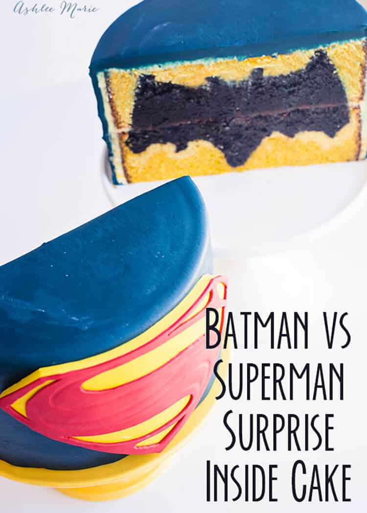 a video tutorial for this design inside batman vs superman cake
