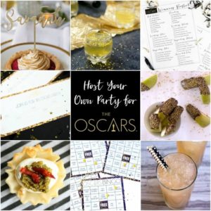 Glitter Name Topper – Oscars party