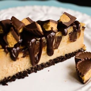 Chocolate Peanut Butter Cup Cheesecake