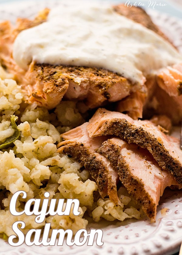 it doesn't get better than a good salmon dish, super spicy cajun spices served with a creamy lemon aoili