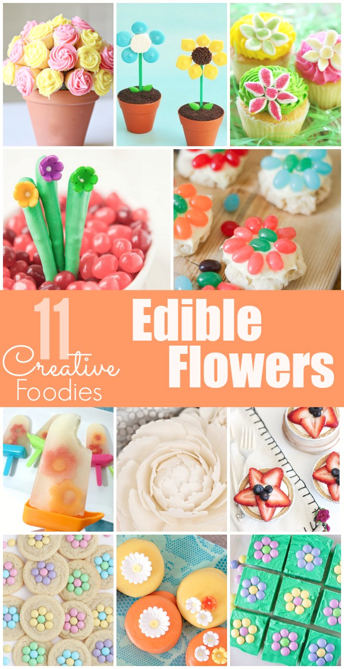 11 lovely Edible Flowers from some of the top creative bloggers