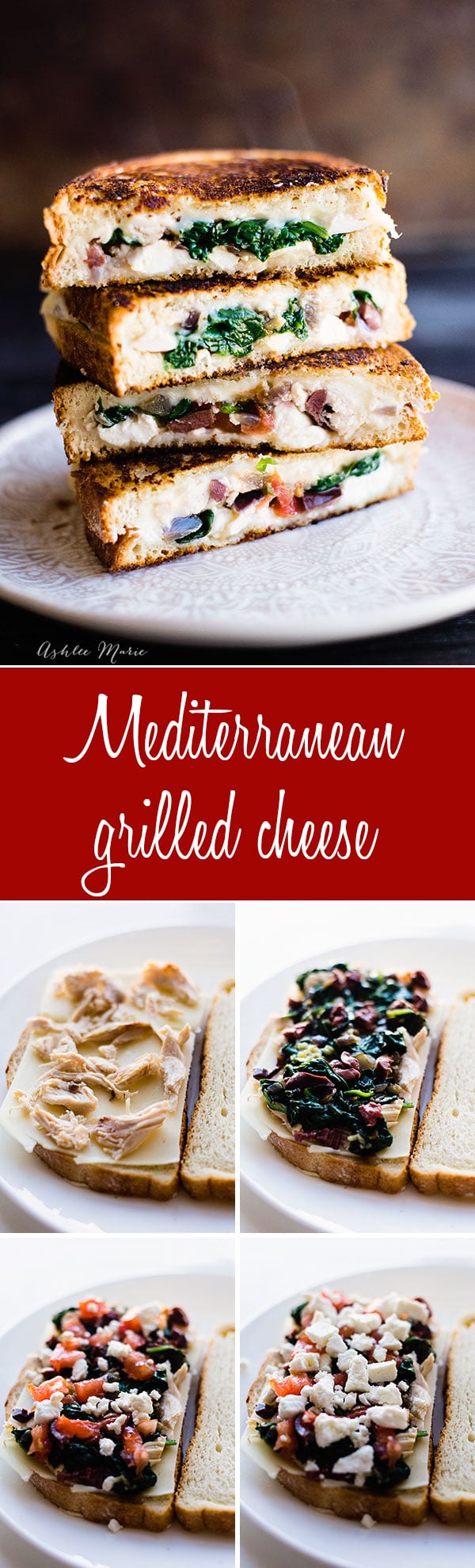 filled with all the flavors of the Mediterranean this grilled cheese is a fun take on a classic sandwhich