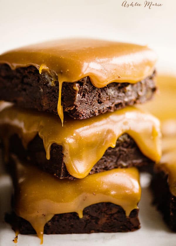 salted caramel brownie recipe and video tutorial