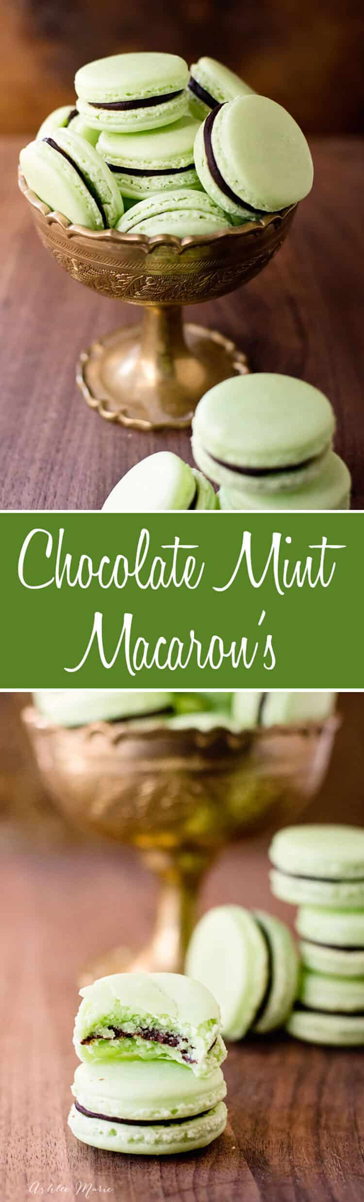 a recipe and tutorial for making your own peppermint and ganache macarons. This was my first attempt but it wont be the last.