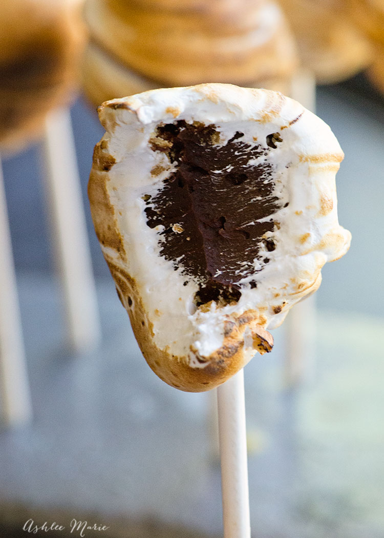 it doesn't get much better than s'mores, and these truffles coated in graham crackers, marshmallow cream and toasted are fire free! great to take when you can't have a campfire but want this rich desert