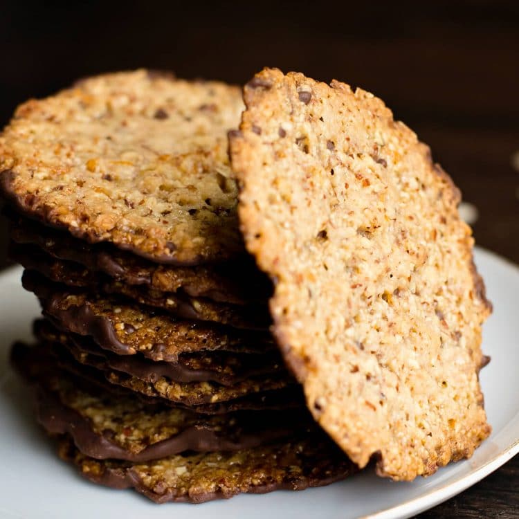 Italian Florentine Almond Lace Cookie Recipe Ashlee Marie Real Fun With Real Food