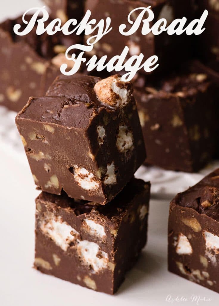 Rocky Road Fudge - Ashlee Marie - real fun with real food