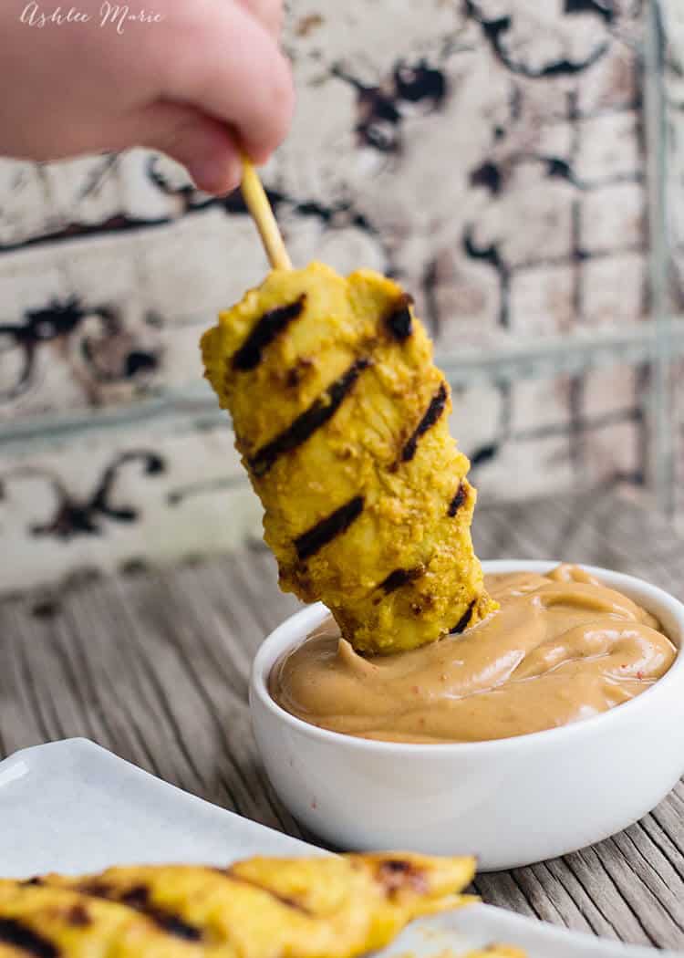 easy thai chicken satay recipe with an easy and delicious peanut sauce