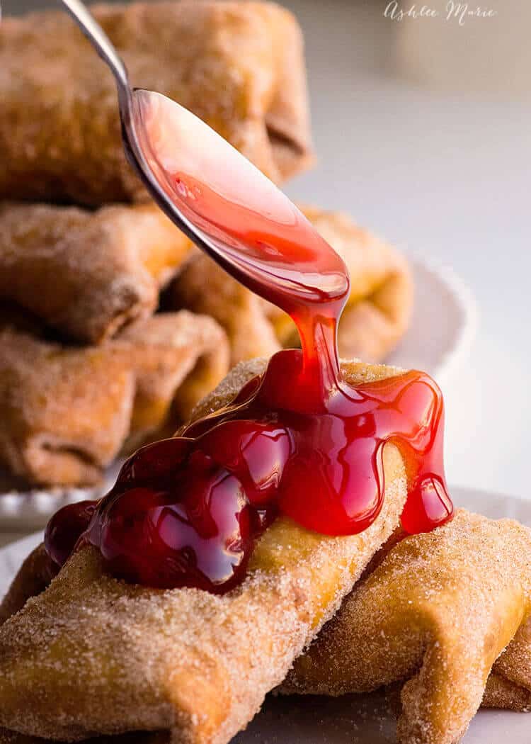Cheesecake chimichangas are easy and delicious - create any flavor