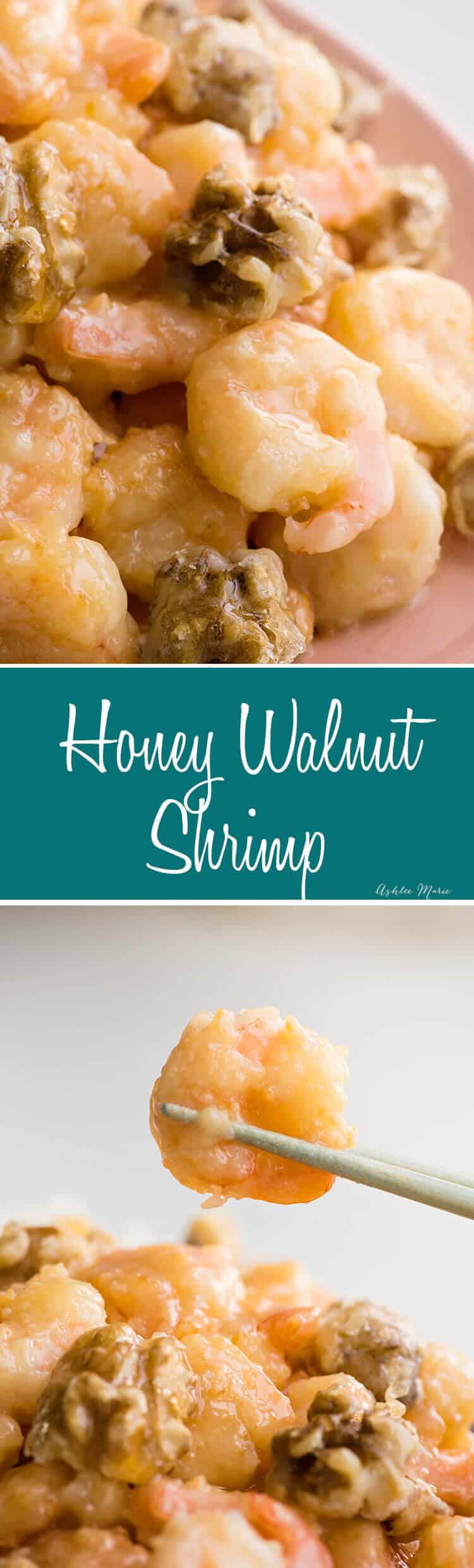 candied walnuts, creamy sauce and fried breaded shrimp this honey walnut shrimp is easy to make and delicious - recipe and video tutorial