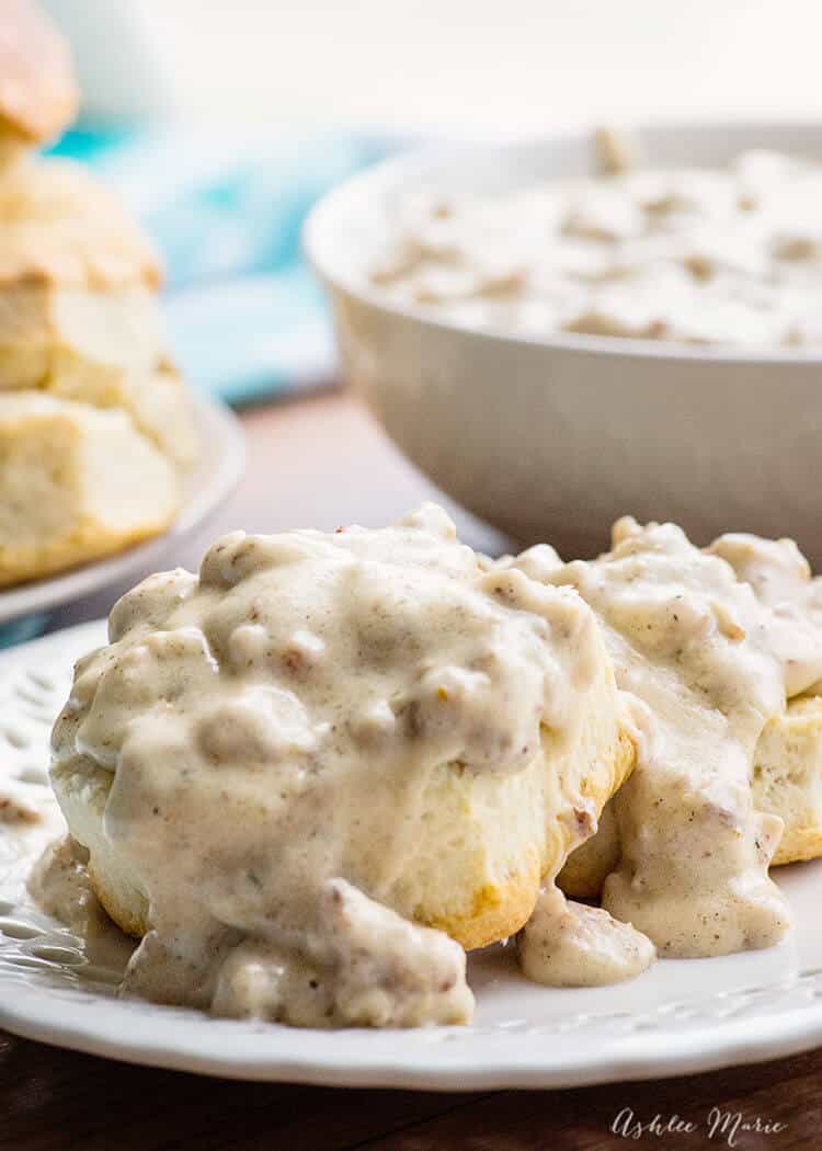 biscuits and gravy - fast, easy and the perfect comfort food