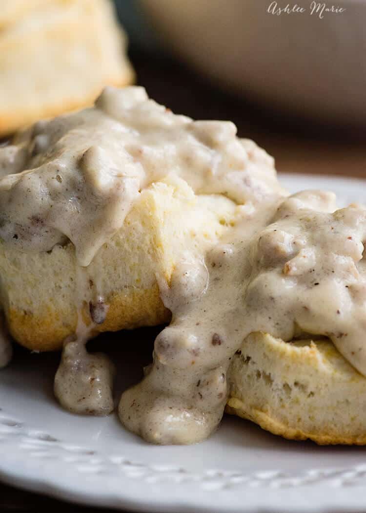 ultimate comfort food - biscuits and gravy
