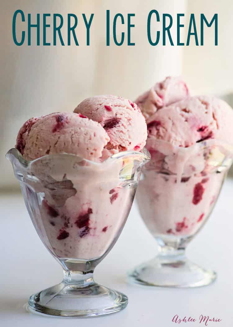 delicious and creamy cherry ice cream