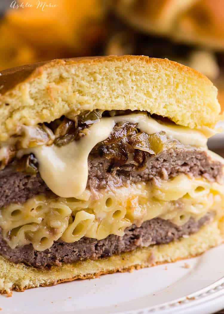 video tutorial for mac and cheese stuffed cheeseburger