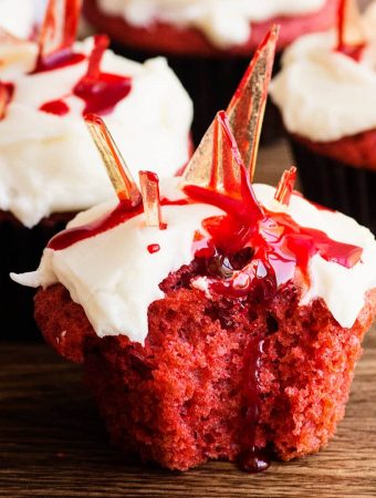bloody red velvet cupcake recipe video