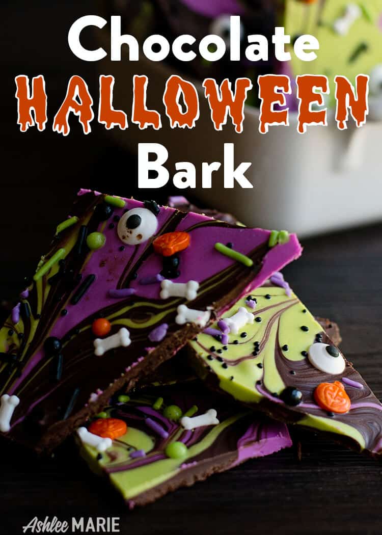 easy to make Halloween Bark