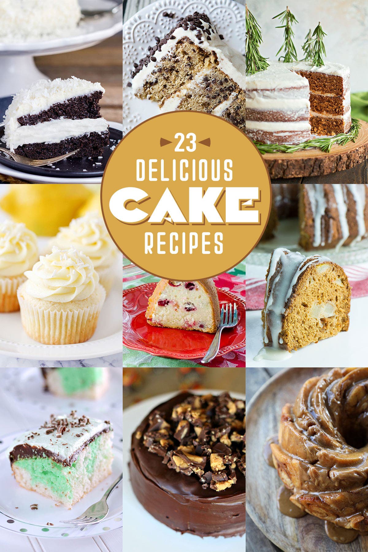 round up of 23 cake recipe