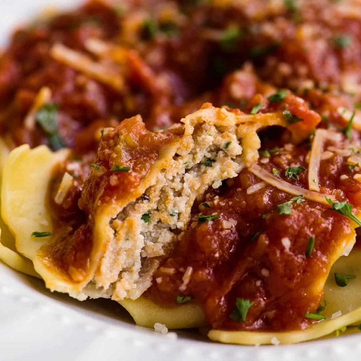 Homemade Italian Sausage and Cheese ravioli - video tutorial - Ashlee ...
