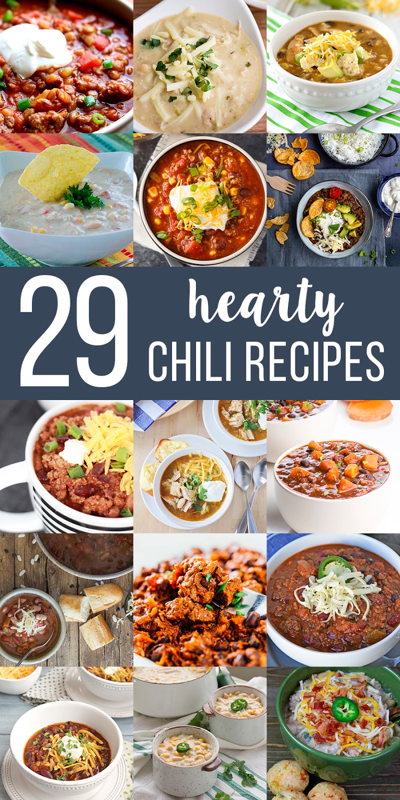 twenty nine hearty chili recipes - round up
