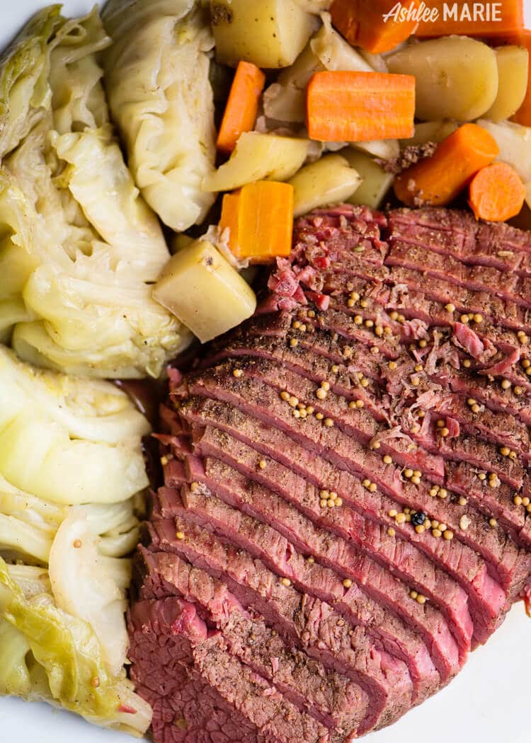 corned beef and cabbage in the instant pot