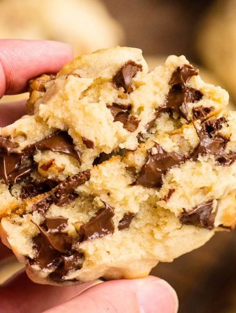 Big Fat Chocolate Chip Cookies with Pecans and Recipe Video