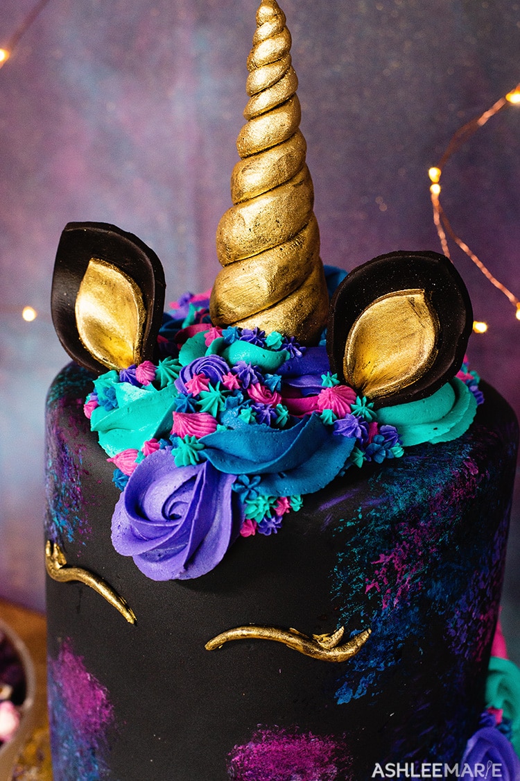 How To Make A Galaxy Unicorn Cake Decorating Video Tutorial