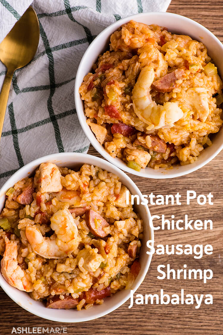 instant pot chicken sausage and shrimp jambalaya recipe and video