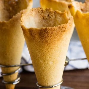 Pie Crust Ice Cream Cone – recipe and video tutorial