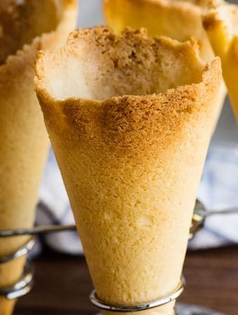 Pie Crust Ice Cream Cone - recipe and video tutorial