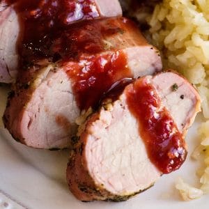 Best Smoked Pork Tenderloin Recipe with Raspberry Chipotle Sauce